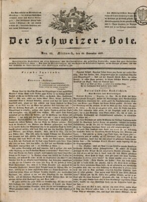 Der Schweizer-Bote Mittwoch 29. November 1837