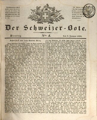 Der Schweizer-Bote Dienstag 9. Januar 1838