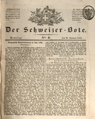 Der Schweizer-Bote Samstag 20. Januar 1838