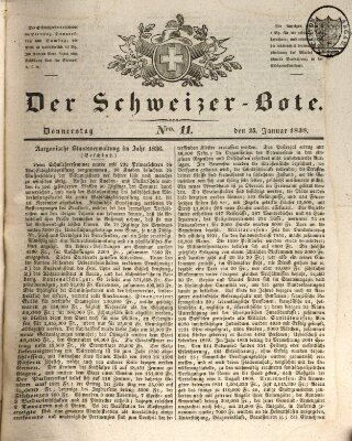 Der Schweizer-Bote Donnerstag 25. Januar 1838