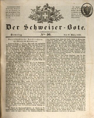 Der Schweizer-Bote Samstag 10. März 1838