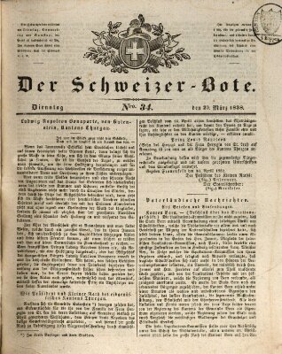 Der Schweizer-Bote Dienstag 20. März 1838