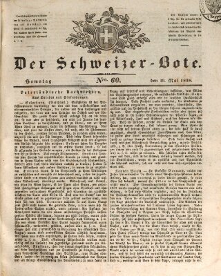 Der Schweizer-Bote Samstag 19. Mai 1838