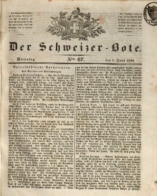 Der Schweizer-Bote Dienstag 5. Juni 1838