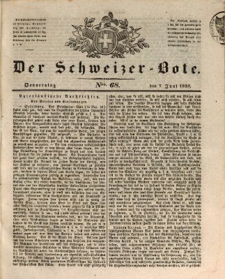 Der Schweizer-Bote Donnerstag 7. Juni 1838