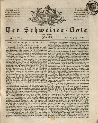 Der Schweizer-Bote Dienstag 19. Juni 1838