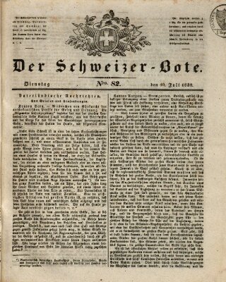 Der Schweizer-Bote Dienstag 10. Juli 1838