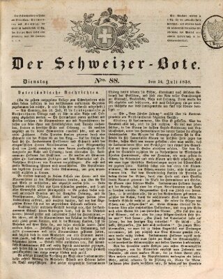 Der Schweizer-Bote Dienstag 24. Juli 1838