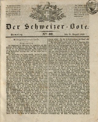 Der Schweizer-Bote Samstag 18. August 1838