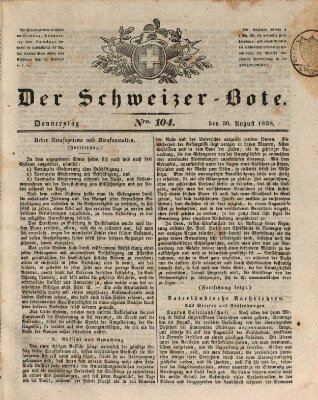 Der Schweizer-Bote Donnerstag 30. August 1838