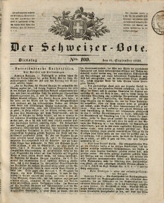 Der Schweizer-Bote Dienstag 11. September 1838