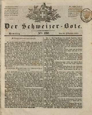 Der Schweizer-Bote Samstag 20. Oktober 1838