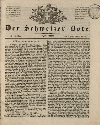 Der Schweizer-Bote Dienstag 6. November 1838