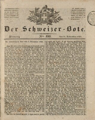 Der Schweizer-Bote Dienstag 20. November 1838