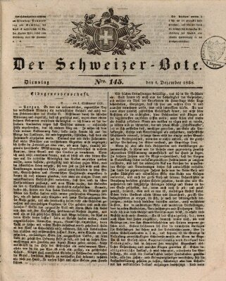 Der Schweizer-Bote Dienstag 4. Dezember 1838