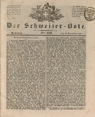 Der Schweizer-Bote Samstag 15. Dezember 1838