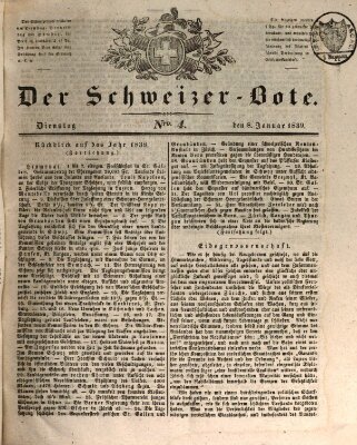 Der Schweizer-Bote Dienstag 8. Januar 1839