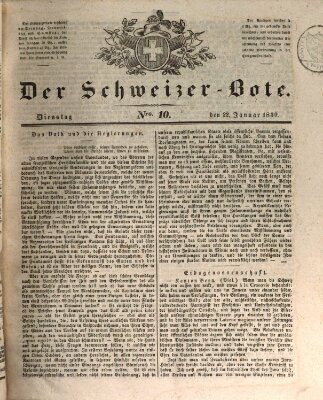 Der Schweizer-Bote Dienstag 22. Januar 1839