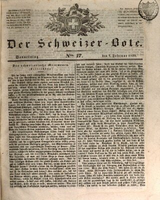 Der Schweizer-Bote Donnerstag 7. Februar 1839