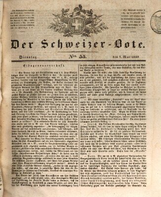 Der Schweizer-Bote Dienstag 7. Mai 1839