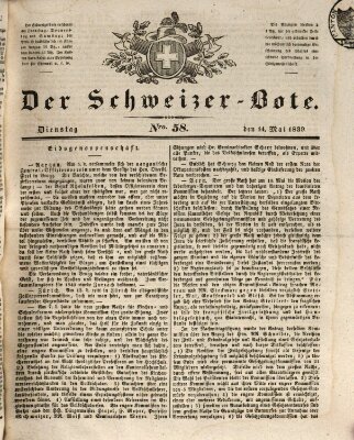 Der Schweizer-Bote Dienstag 14. Mai 1839