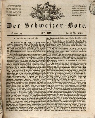 Der Schweizer-Bote Samstag 18. Mai 1839