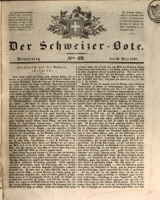 Der Schweizer-Bote Donnerstag 23. Mai 1839