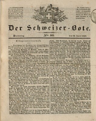 Der Schweizer-Bote Dienstag 23. Juli 1839