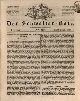 Der Schweizer-Bote Dienstag 22. Oktober 1839