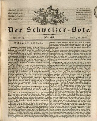 Der Schweizer-Bote Dienstag 9. Juni 1840