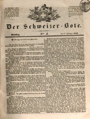 Der Schweizer-Bote Samstag 9. Januar 1841