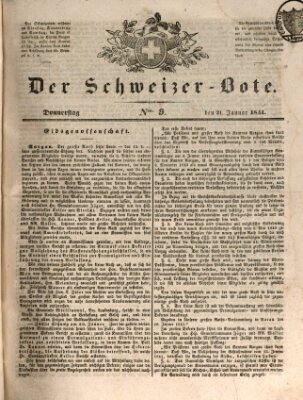 Der Schweizer-Bote Donnerstag 21. Januar 1841