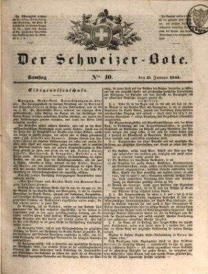 Der Schweizer-Bote Samstag 23. Januar 1841