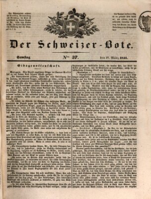 Der Schweizer-Bote Samstag 27. März 1841