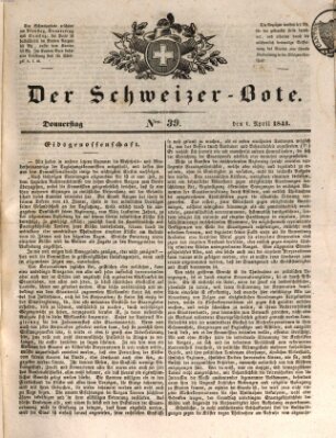 Der Schweizer-Bote Donnerstag 1. April 1841