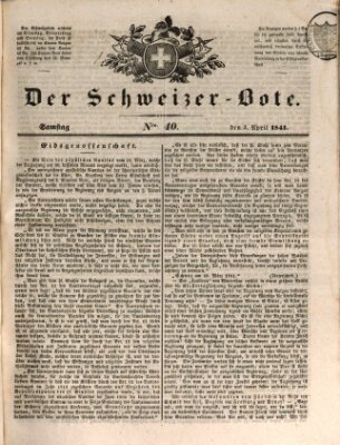 Der Schweizer-Bote Samstag 3. April 1841