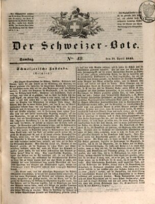 Der Schweizer-Bote Samstag 24. April 1841