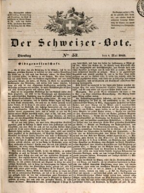 Der Schweizer-Bote Dienstag 4. Mai 1841