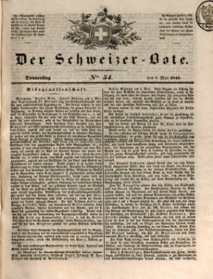 Der Schweizer-Bote Donnerstag 6. Mai 1841