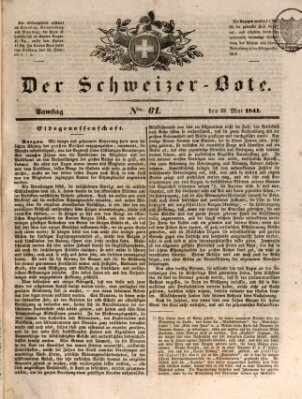 Der Schweizer-Bote Samstag 22. Mai 1841