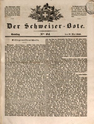 Der Schweizer-Bote Samstag 29. Mai 1841