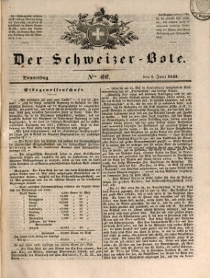 Der Schweizer-Bote Donnerstag 3. Juni 1841