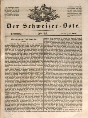 Der Schweizer-Bote Donnerstag 10. Juni 1841