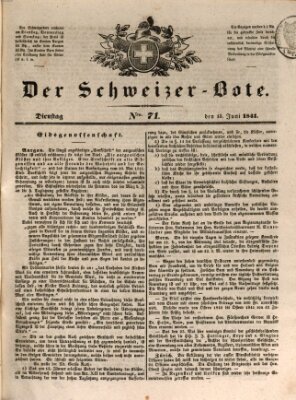 Der Schweizer-Bote Dienstag 15. Juni 1841