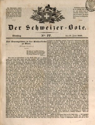 Der Schweizer-Bote Dienstag 29. Juni 1841