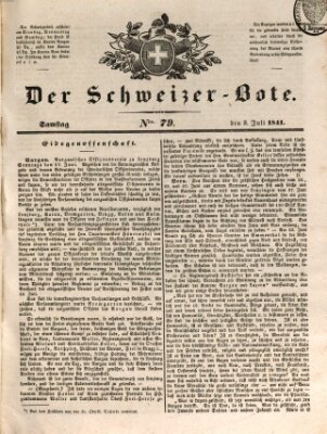 Der Schweizer-Bote Samstag 3. Juli 1841