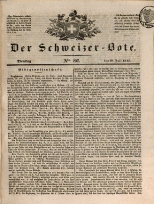 Der Schweizer-Bote Dienstag 20. Juli 1841