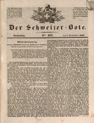 Der Schweizer-Bote Donnerstag 9. September 1841