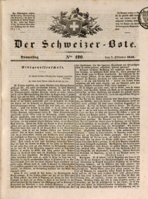 Der Schweizer-Bote Donnerstag 7. Oktober 1841