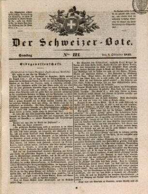 Der Schweizer-Bote Samstag 9. Oktober 1841